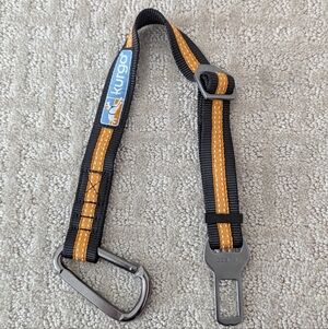 Kurgo Black and Orange Pet Safety Tether